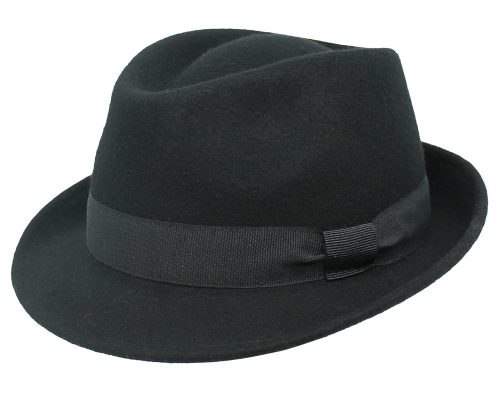Panizza Imperia cappello trilby feltro lana, blu