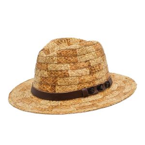 Cappello Australiano Raffia Marchiata