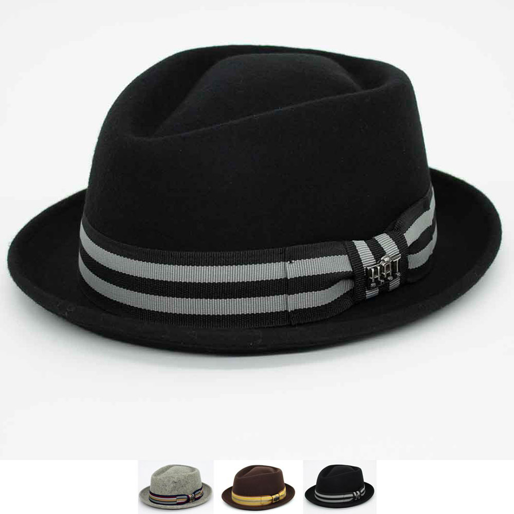 Cappello Feltro Pork Pie Uomo | Made In Italy | Lana | Tinta Unita - Foto 10