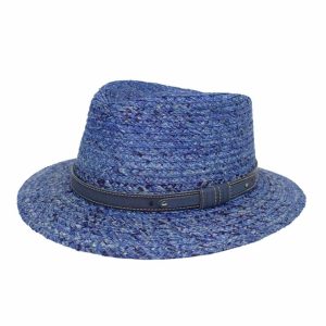 Cappello Australiano in raffia mélange
