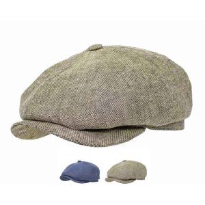 Berretto Peaky in Lino e Cotone