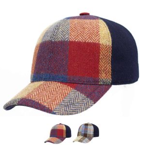 Cappellino Baseball in Tweed 2 Pannelli