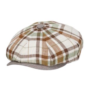 Berretto Peaky in Lino Tartan
