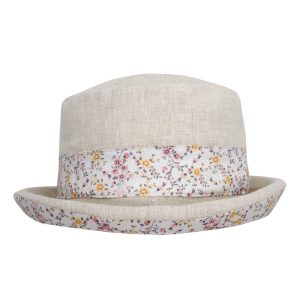 Cappello donna Lino e Fiori