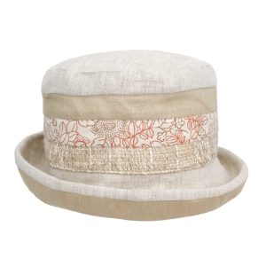 Cappello da donna in Lino a Fasce fantasia