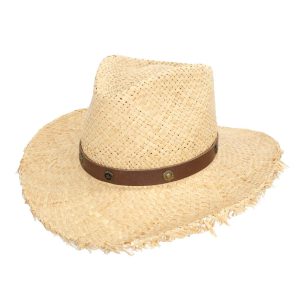 Cappello Western in Raffia