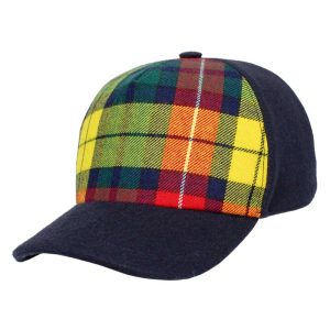 Cappello Baseball Trucker Tartan giallo