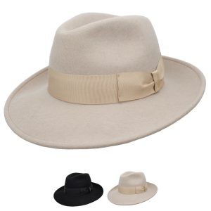 Cappello Fedora Crushable Tesa Larga