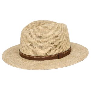 Cappello in Raffia Crochet con Cinturino