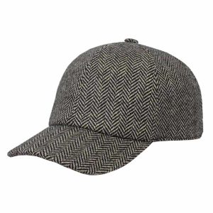 Cappello Baseball Herringbone Cachemire