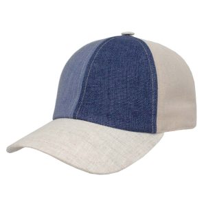Cappellino Baseball in Lino Multicolor