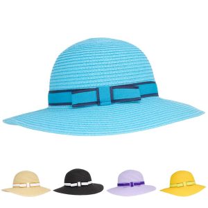 Cappello Pamela nastro bicolore