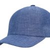 Cappello-con-visiera-baseball-uomo-lino-azzurro-melange
