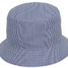 Cappello da pescatore estivo bambini cotone chiaro bianco righe