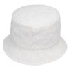 Cappello da pescatore estivo bambini cotone san gallo bianco chiaro
