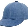 Cappello-estivo-bambini-visiera-cotone-jeans-celeste