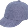 Cappello-estivo-bambini-visiera-lino-celeste-melange