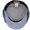 Coppola estiva uomo lino multicolor blu jeans melange peaky