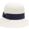 Cappello paglia donna Panama Cloche Blu