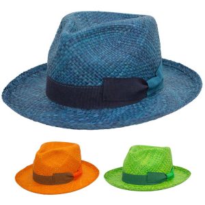 Cappello Fedora in Rafia colorata