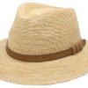 Cappello paglia uomo Rafia crochet fine estivo (2)