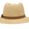 Cappello paglia uomo Rafia crochet fine estivo (3)