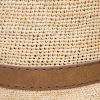 Cappello paglia uomo Rafia crochet fine estivo (5)