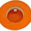 Cappello paglietta donna paglia donna rafia arancio (4)