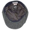 Berretto Peaky coppola uomo invernale Harris Tweed Spinato grigio jeans (4)