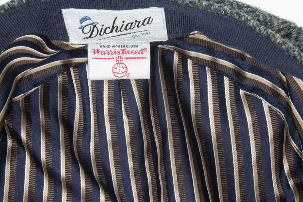 Berretto Peaky coppola uomo invernale Harris Tweed Spinato grigio jeans (5)
