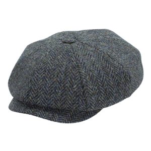 Berretto Peaky in Harris Tweed Spinato