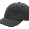 Cappello baseball Cotone Cerato idrorepellente con visiera uomo donna grigio nero